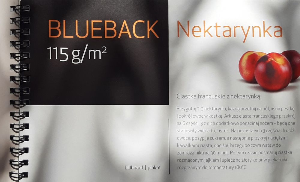 Wzornik papierów do druku offsetowego. 2 sztuki.