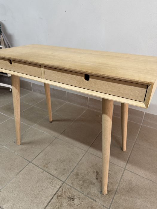 Biurko drewniane dębowe Dąb 100x45 skandynawskie