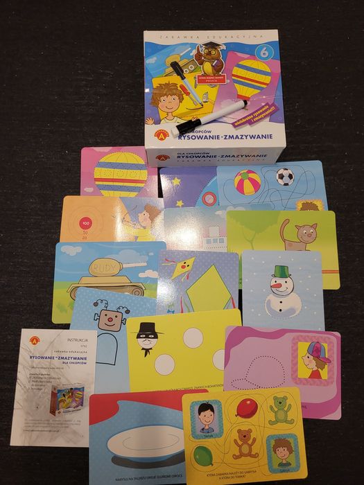 Zestaw Gry edukacyjne 4 i 5 lat oraz puzzle 3 +