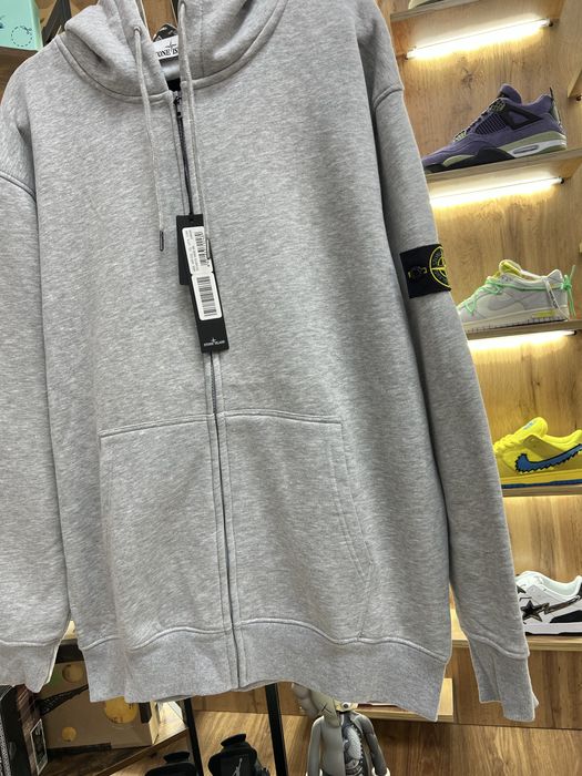 Зіп Худі Stone Island Grey