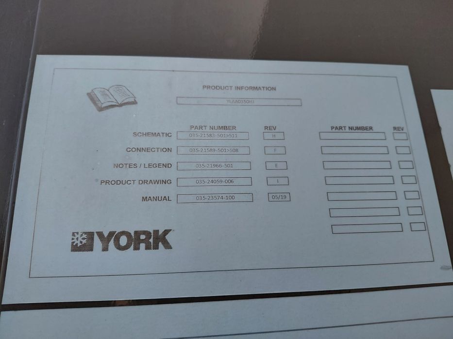 Chiller Industrial York 350kw