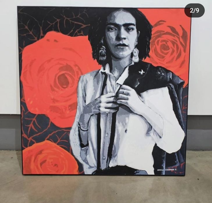 Quadro: "COMO AS ROSAS" - Ângela Canabrava