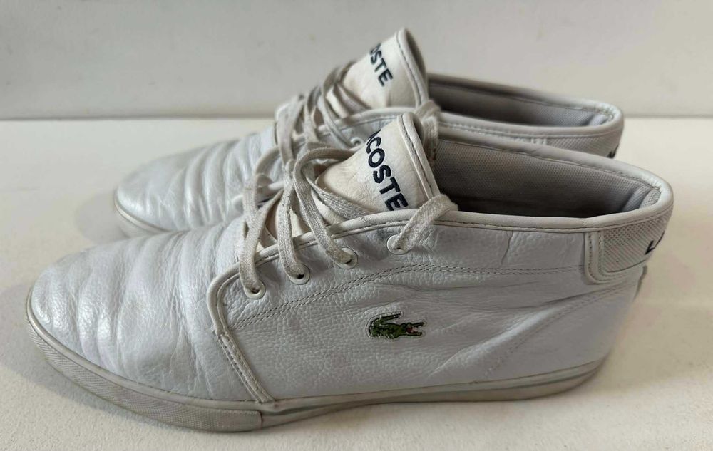 Lacoste buty męskie skórzane wysokie