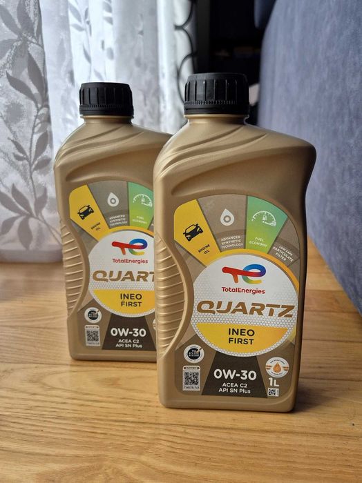 Olej Total Quartz Ineo First 0W30, ACEA C2, 1l + ~0,25l gratis