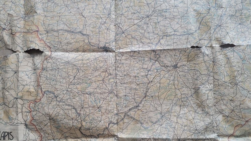 Mapa Litwy, Lietuvos Żemelapis z 1933 r.