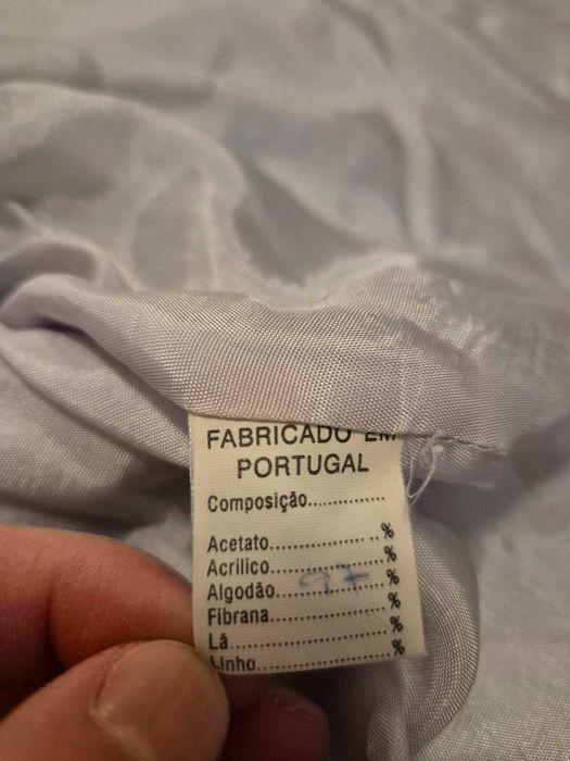 Blazer de senhora em bombazine turquesa Triangulo