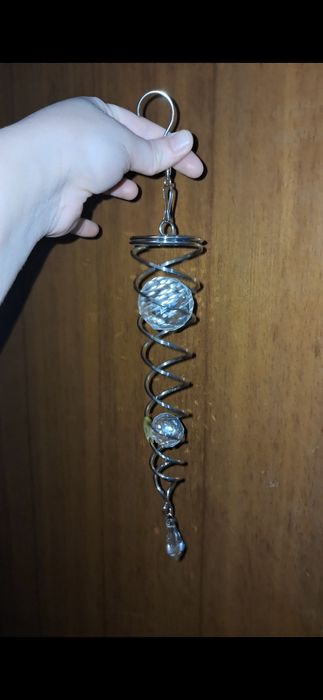 Sun catcher espiral com esferas