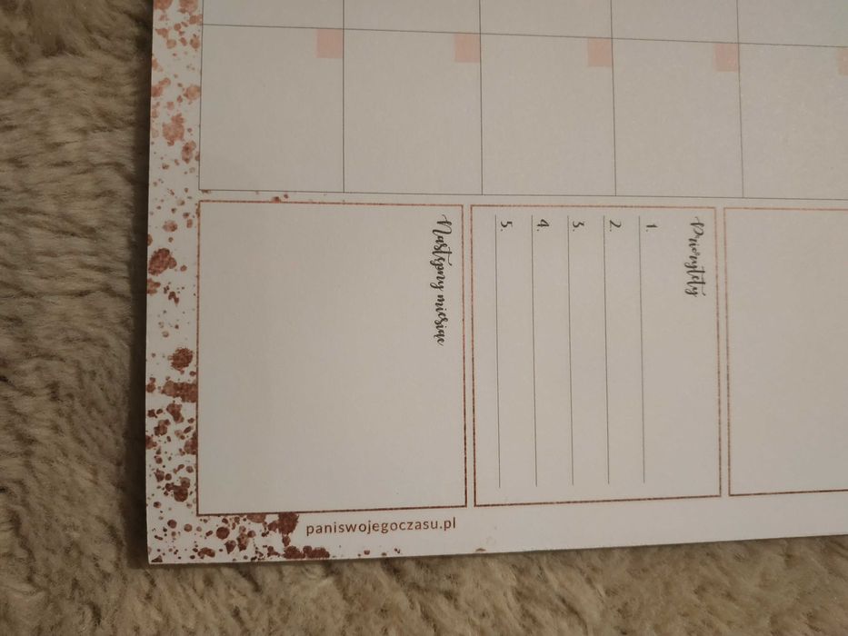 Papierowy plan miesiąca od Pani Swojego Czasu