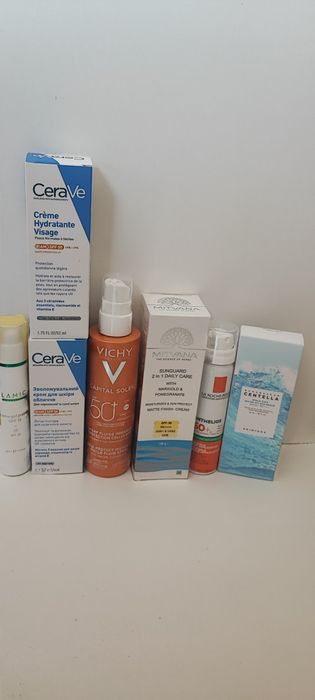 CeraVe,Vichy,La Roche засіб для вмивання для різних типів шкіри обличч