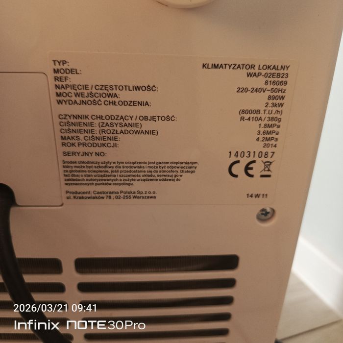 Klimatyzacja przenośna