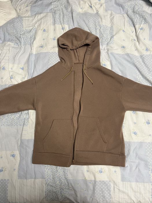 Коричнева зіпка на флісі