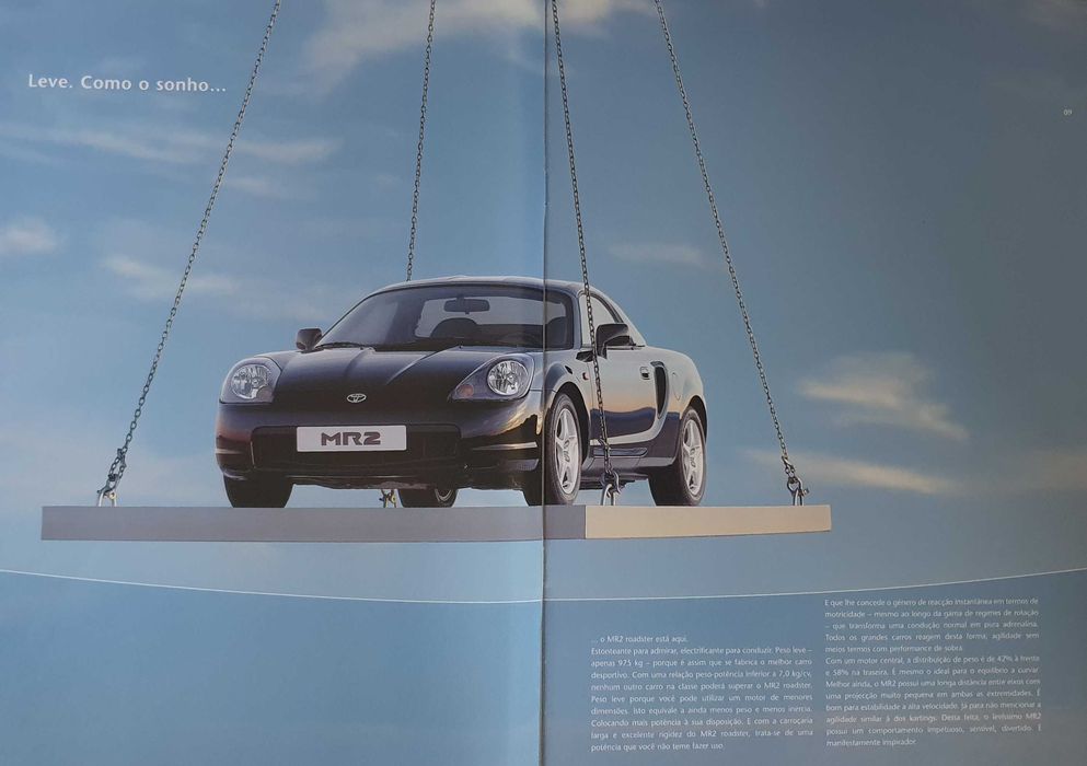 Catálogo automóvel Toyota MR2 - Ano 2002