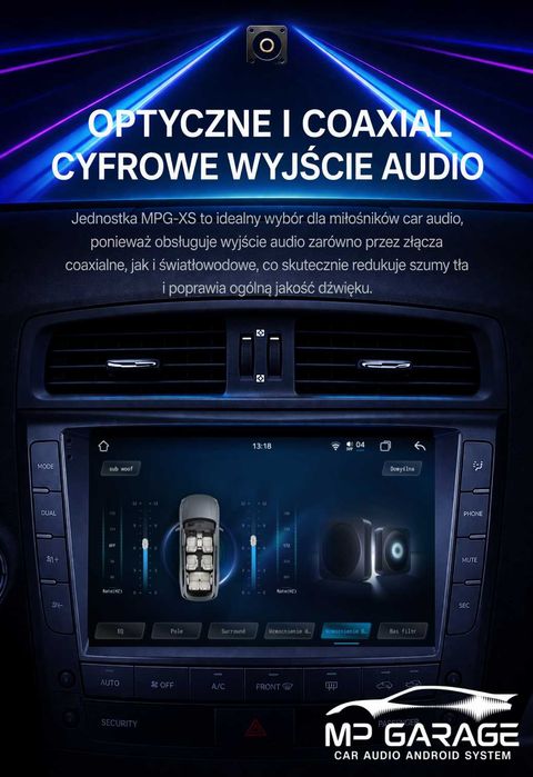 Lexus IS200/250/300 Radio Android_14 CarPlay/AndroidAuto 4G Qled LTE Montaż Gwarancja !!!