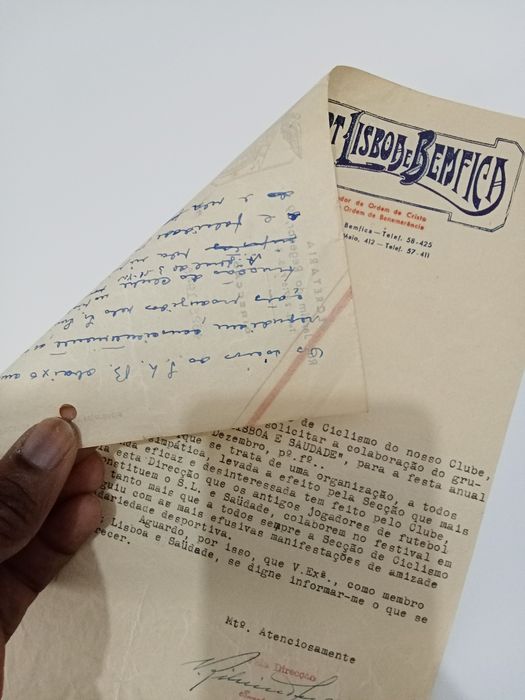 Benfica, cartas antigas