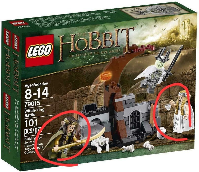 Lego Lord of the Rings - 2 minifigurki, Elrond, Galadriel