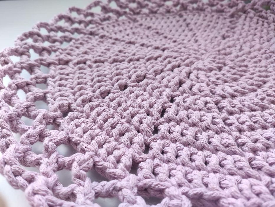 Podkładka na stół ze sznurka bawełnianego HANDMADE