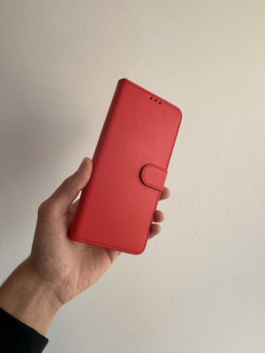 Etui z klapką zamykane czerwone do XIAOMI REDMI NOTE 14