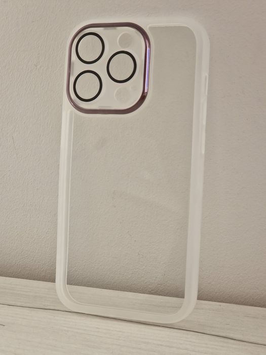 Protective Lens Case do Iphone 14 Pro biały clear