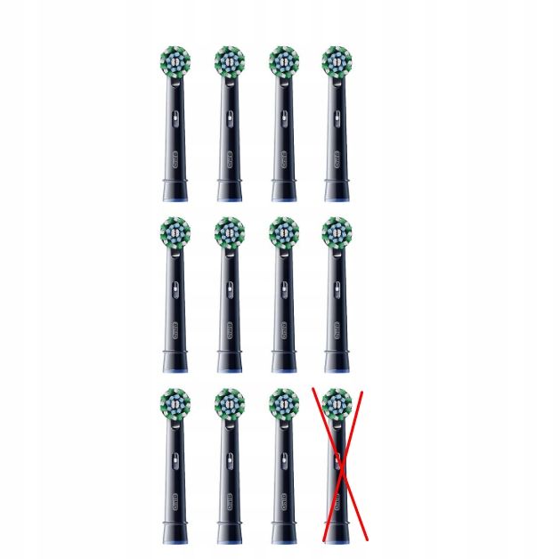 oral-b crossaction końcówki wymienne do szczoteczek elektrycznych 11 szt