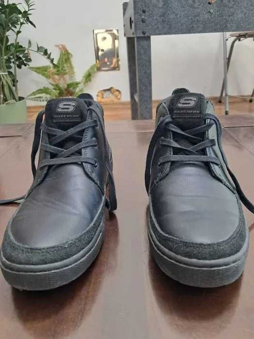 Buty chłopięce Skechers - junior direct pulse czarne