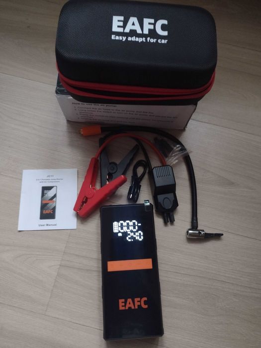 Urządzenie Rozruchowe Jump Starter Booster Z Kompresorem