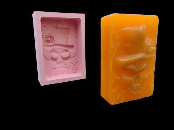 Molde silicone para sabonetes Caveira