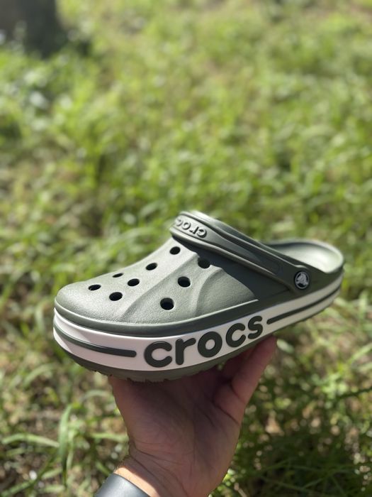 Крокси чоловічі мужские кроксы crocs bayaband grey сірі кокси 36-45