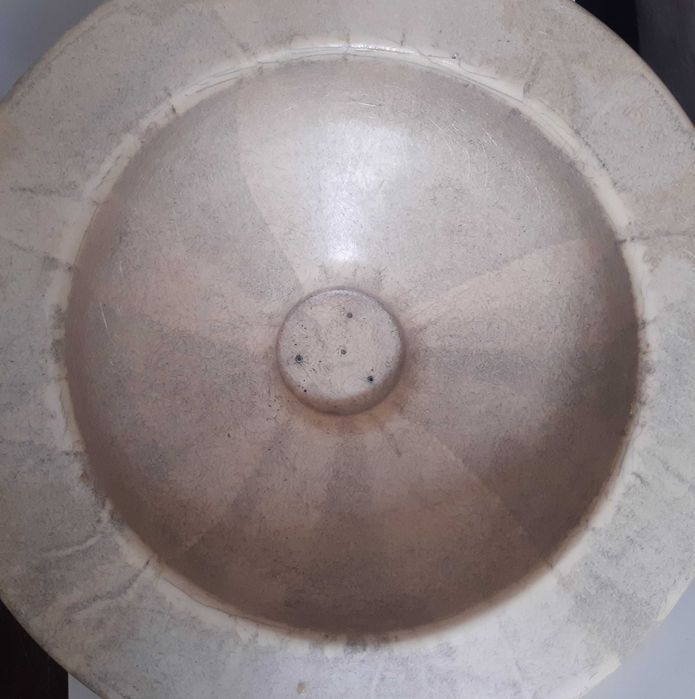 Grande Bacia Lavatório Vaso Floreira Plástico Imitar Mármore