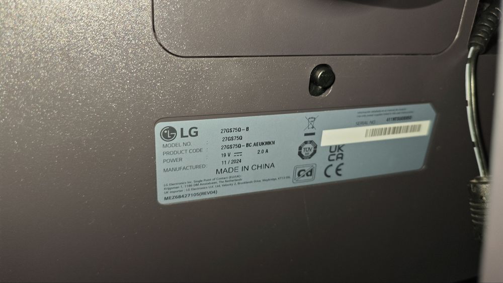Monitor LG Ultragear 27’