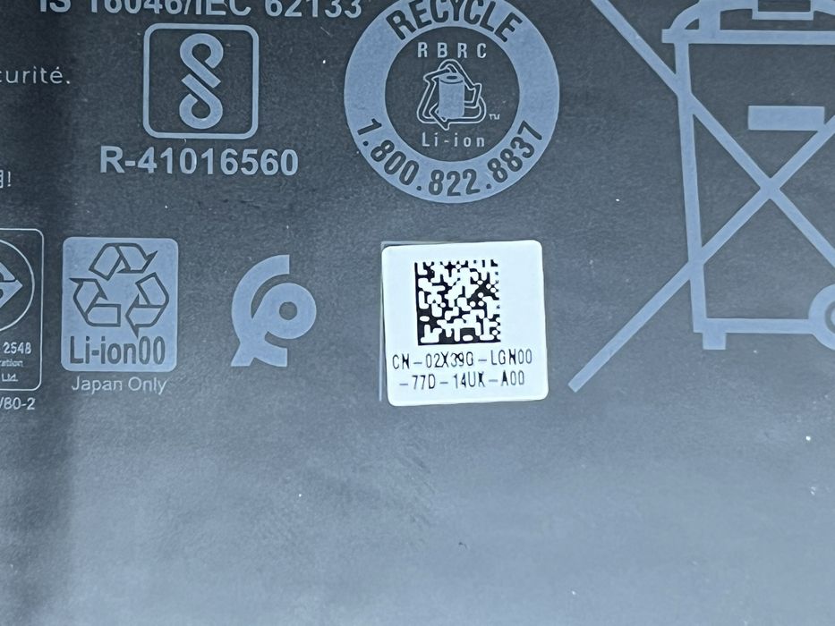 Батерея 60Wh F3YGT для ноутбука Dell Latitude 7480, 7490