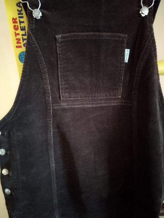 Вельветовый сарафан для беременных, длинный