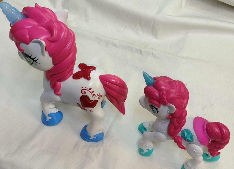 Zabawka interaktywna koń jednorożec  6 funkcji przycisku dźwięku 2 szt