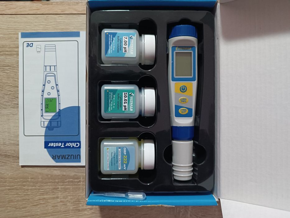 Профессиональный тестер воды 7 в 1 pH TDS EC ORP Salt FAC Temp с калиб