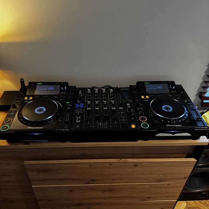 2x CDJ2000 + DJM800 konsola DJ Pioneer (mozliwa zamiana na nexus)