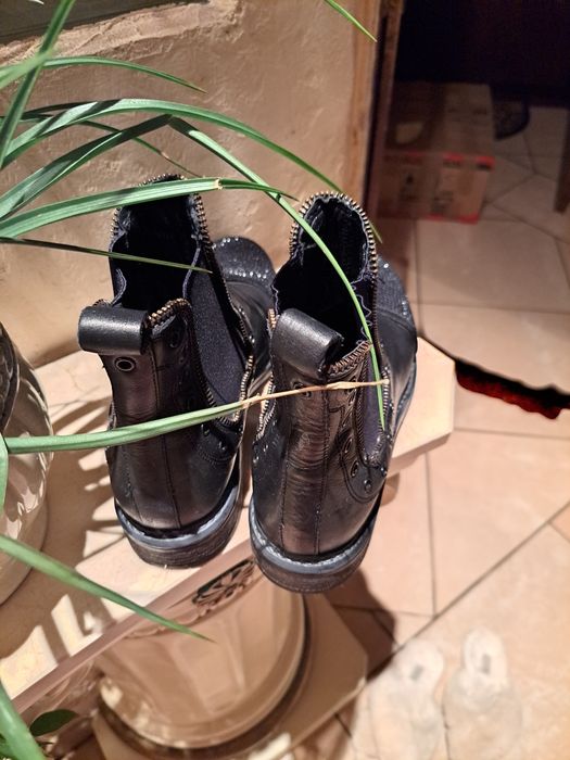 Botki skórzane Włoskie/ Bruno Premi rozm.37