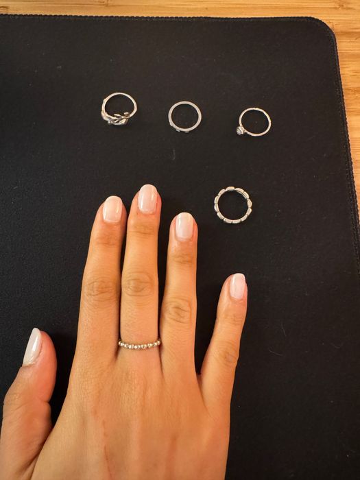 Anel Prata Feito à Mão