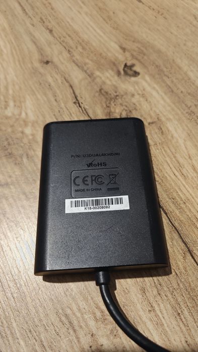Adapter, przejściówka USB-A na 2x 4k hdmi