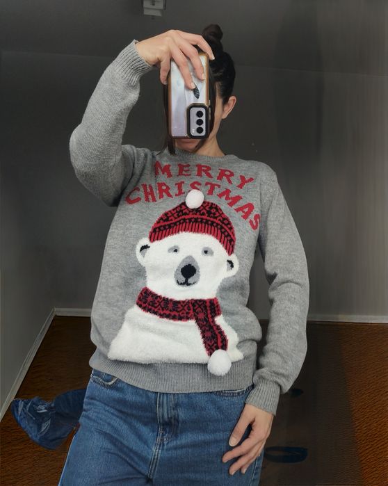Christmas sweater sweter świąteczny wigilia S