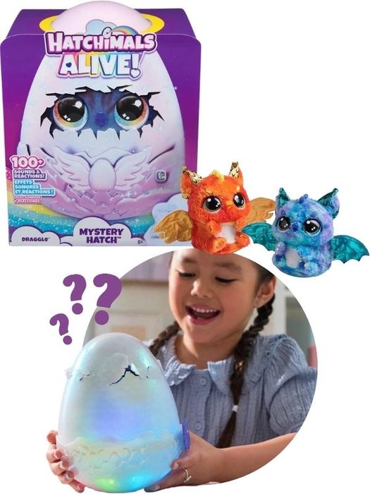Hatchimals alive Mystery Hatch Puppadee та Mystery Hatch Draggle