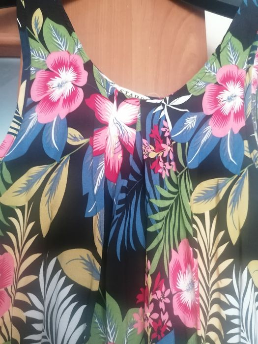 Suknia w kwiaty sukienka letnia s