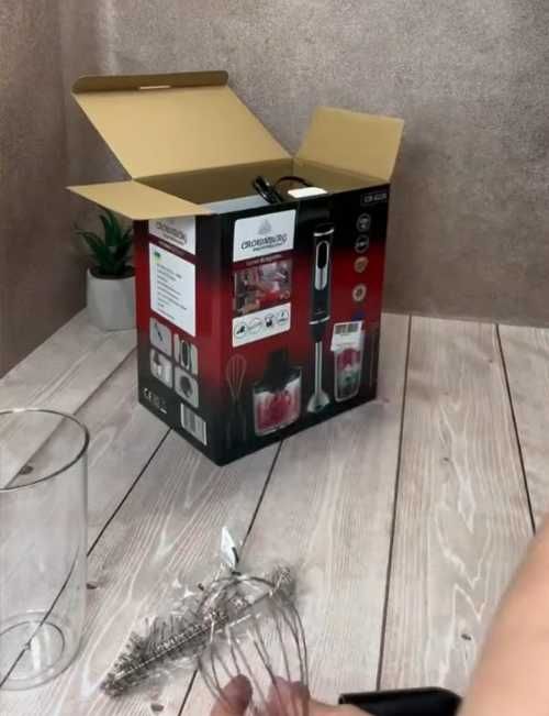 НЕМЕЦКИЙ Погружной блендер 5в1, 1200Вт, Crownberg 6226 НОВЫЙ