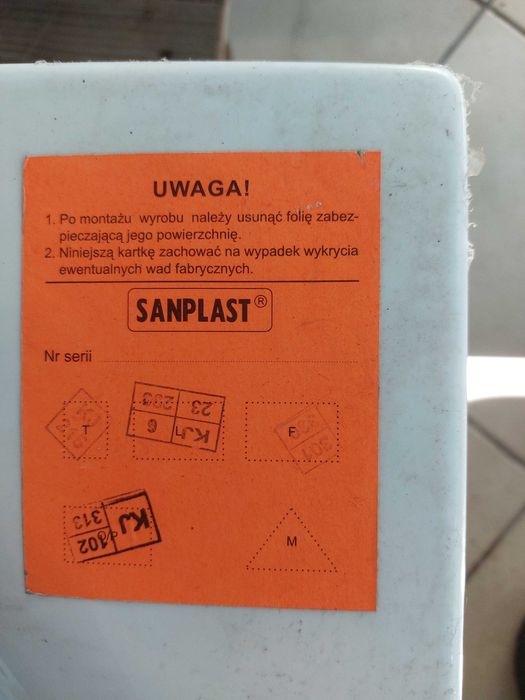 Wanna akrylowa Sanplast Oval 130x130 nowa narożna.