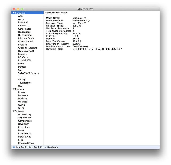 MacBook Pro Retina Core i7 15"