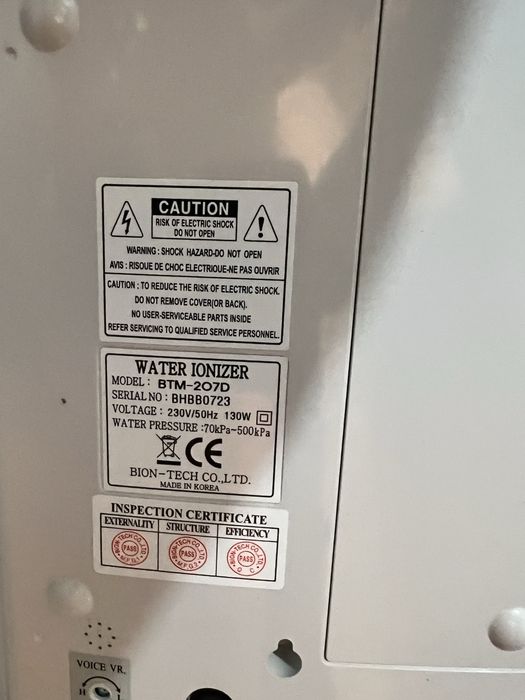 Filtro- Ionizador de Àgua