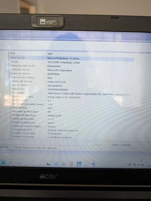 Computador Acer- Segunda mão com uso
