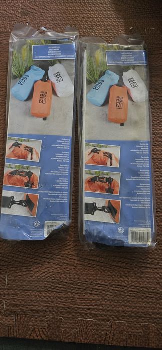 Pack de 2 sacos impermeáveis de 20L