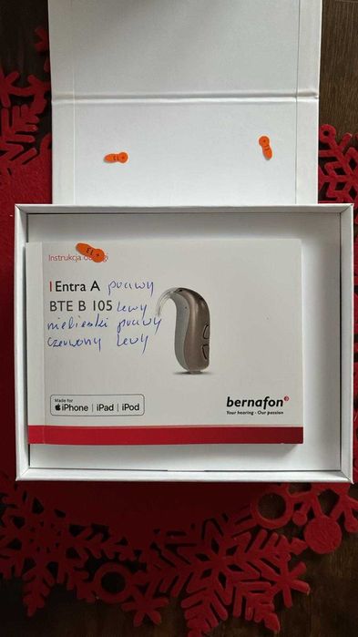 Aparat słuchowy Bernafon - gwarancja do 2028 - prawie nieużywany r. -