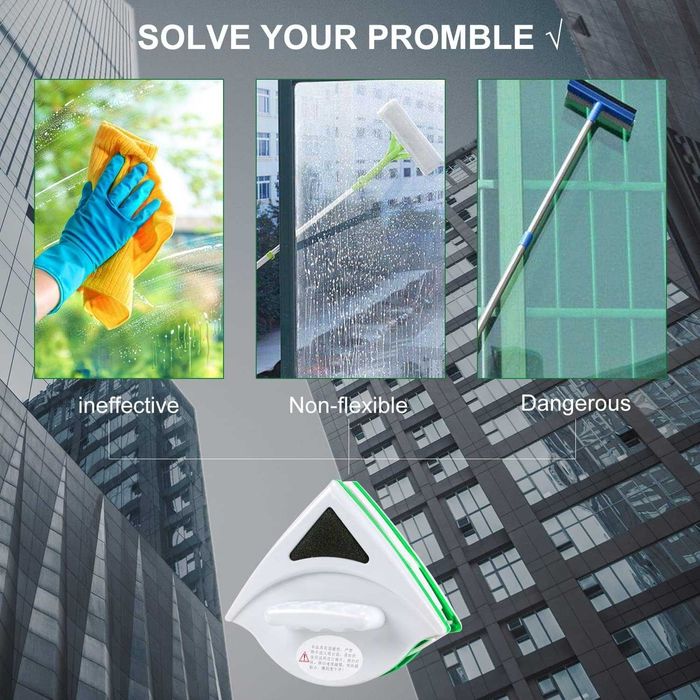 Podazz Magnesowy czyścik do okien do podwójnego szkła