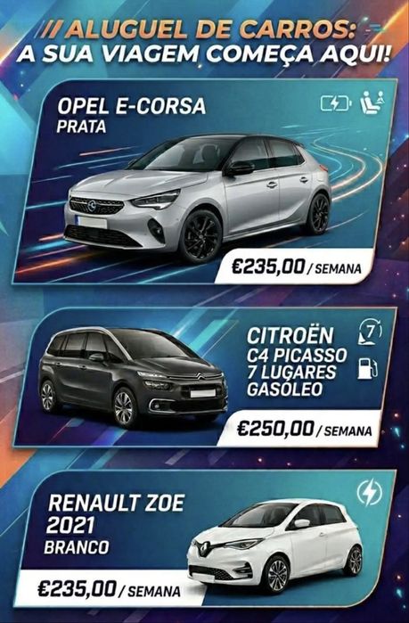 Aluguer de viatura para tvde