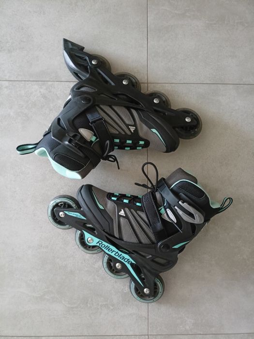 Rollerblade Zetrablade W damskie rolki rekreacyjne czarno-niebieskie rozmiar 37